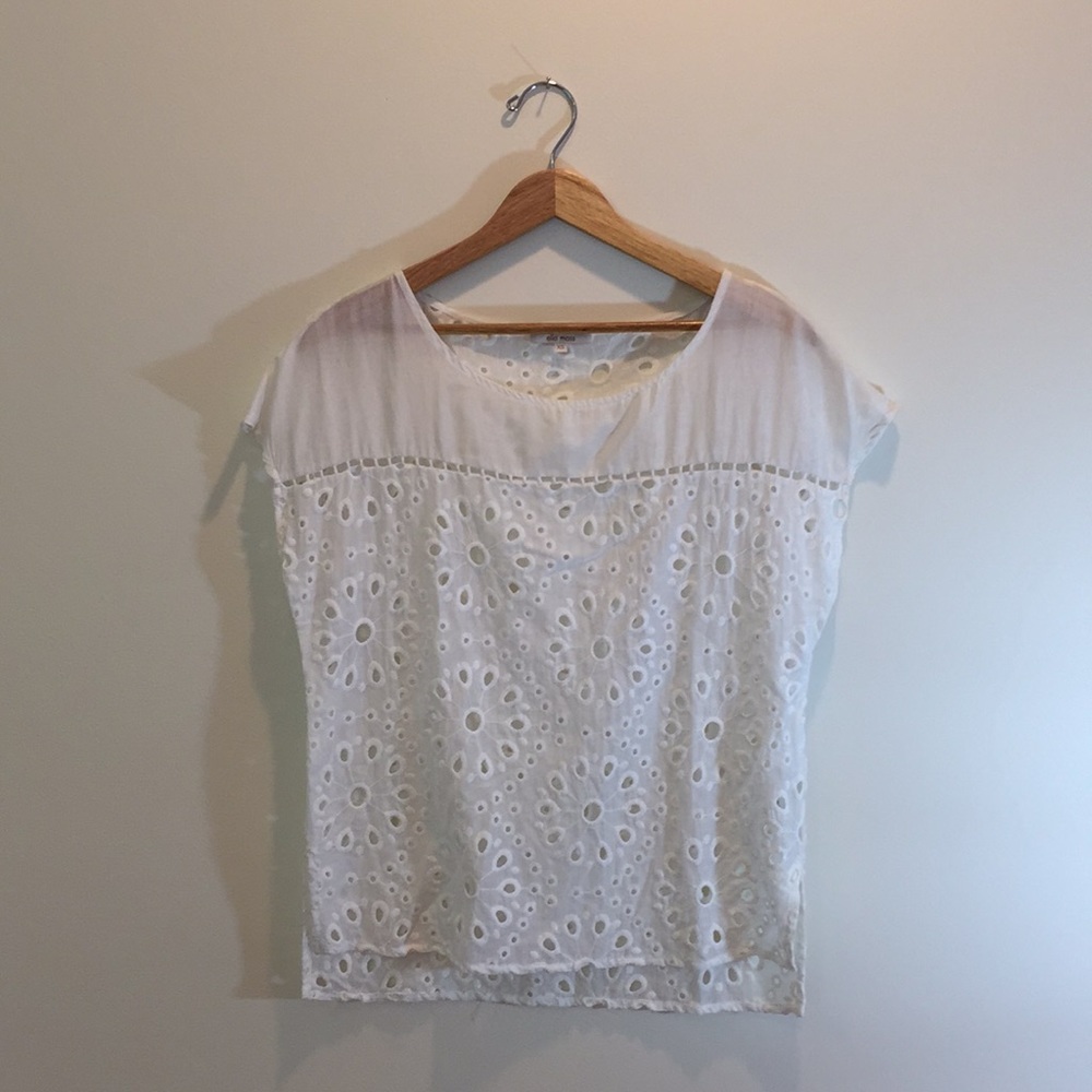 Ella Moss | White Lace Top